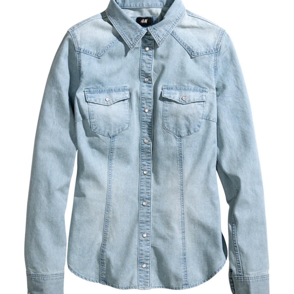 Denim button up shirt